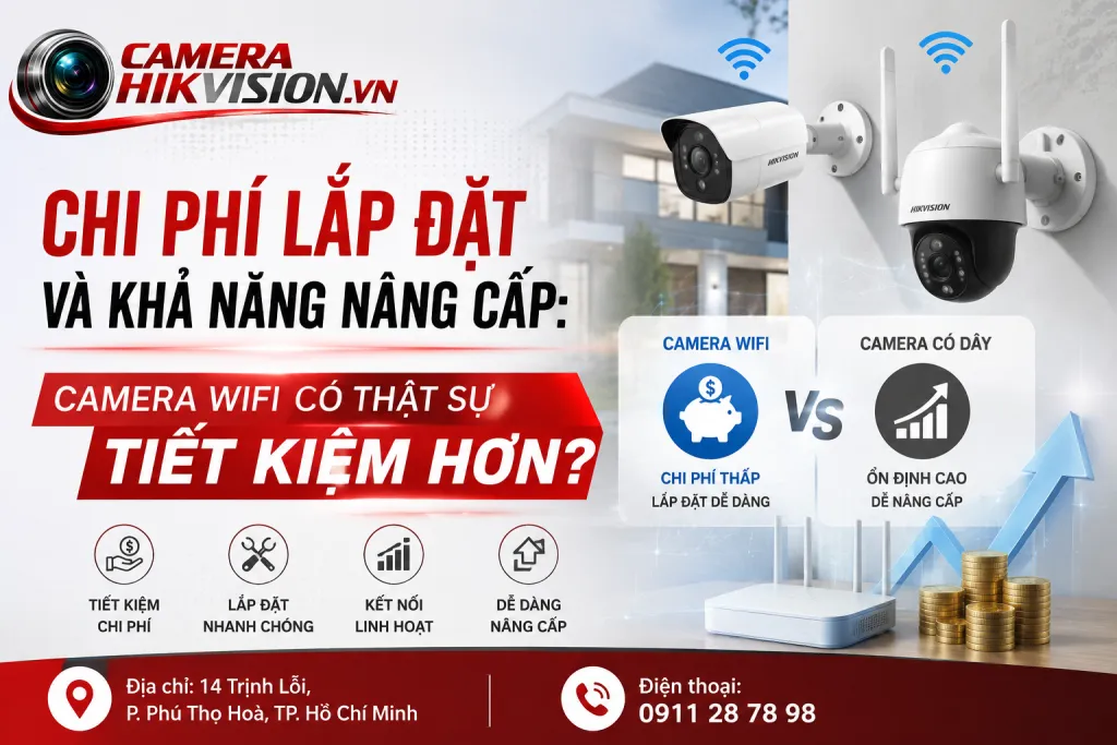 Chi phí lắp đặt và khả năng nâng cấp: camera WiFi có thật sự tiết kiệm hơn?