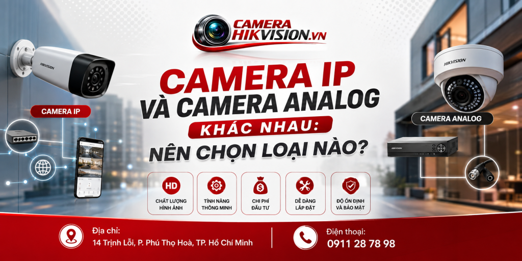 Camera IP Và Camera Analog Khác Nhau: Nên Chọn Loại Nào?
