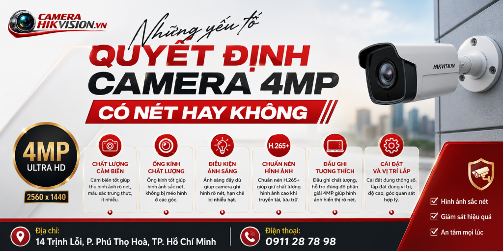 Những yếu tố quyết định camera 4MP có nét hay không