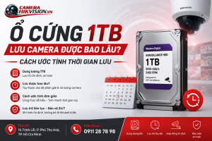 Ổ Cứng 1TB Lưu Camera Được Bao Lâu? Cách Ước Tính Thời Gian Lưu