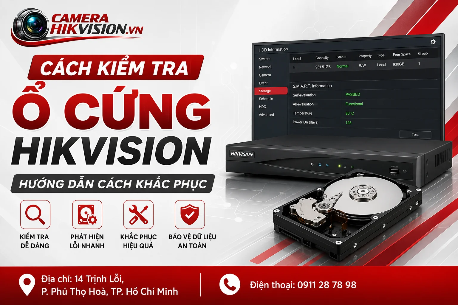 Cách Kiểm Tra Ổ Cứng Hikvision: Hướng Dẫn Cách Khắc Phục