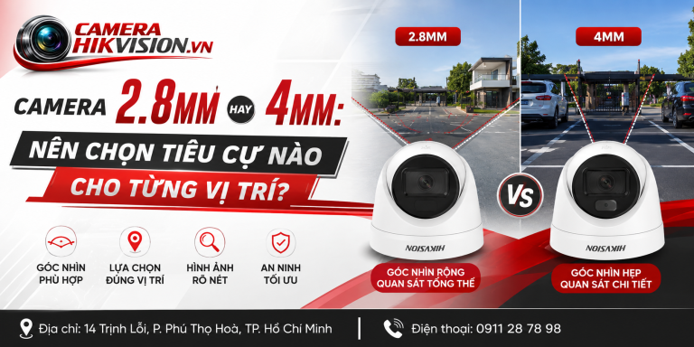 Camera 2.8mm hay 4mm: Nên chọn tiêu cự nào cho từng vị trí?