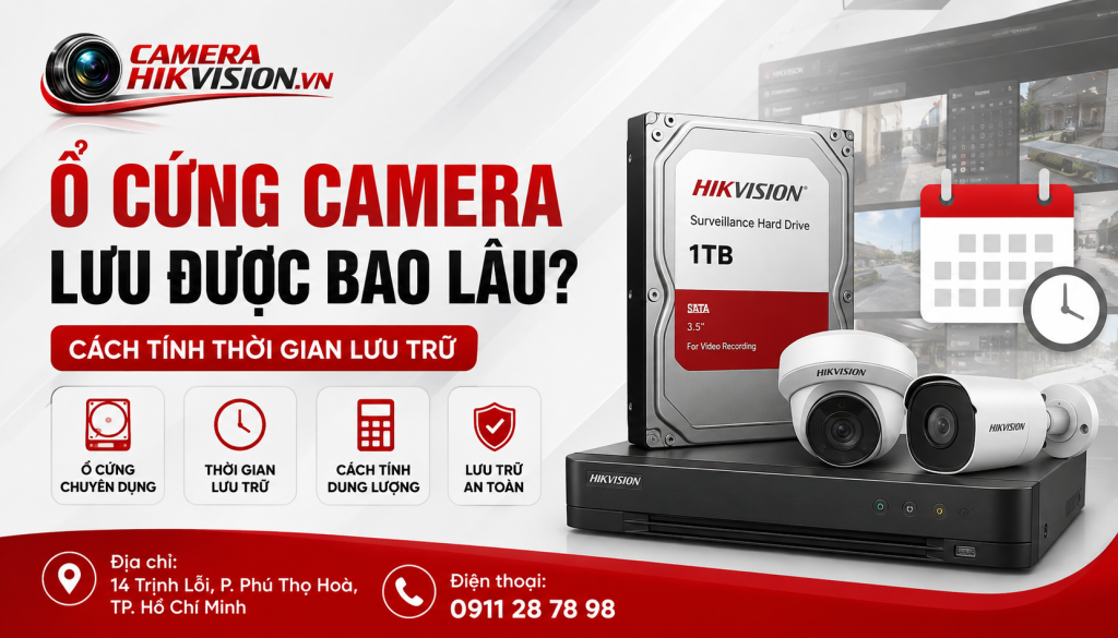 Ổ Cứng Camera Lưu Được Bao Lâu? Cách Tính Thời Gian Lưu Trữ