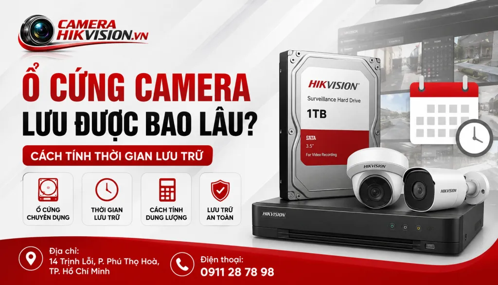 Ổ Cứng Camera Lưu Được Bao Lâu? Cách Tính Thời Gian Lưu Trữ