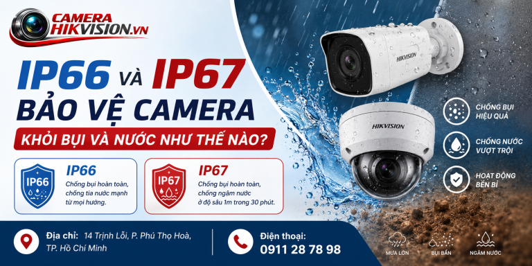 Chuẩn IP66 và IP67 khác nhau thế nào? Cách chọn cho camera