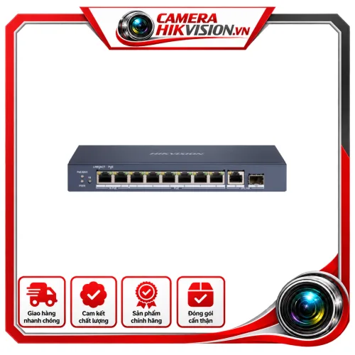 Switch mạng 8 cổng PoE , hỗ trợ HiPOE