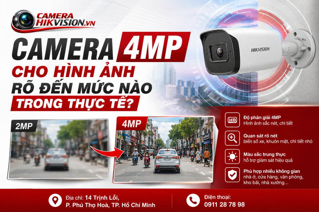Camera 4MP cho hình ảnh rõ đến mức nào trong thực tế?