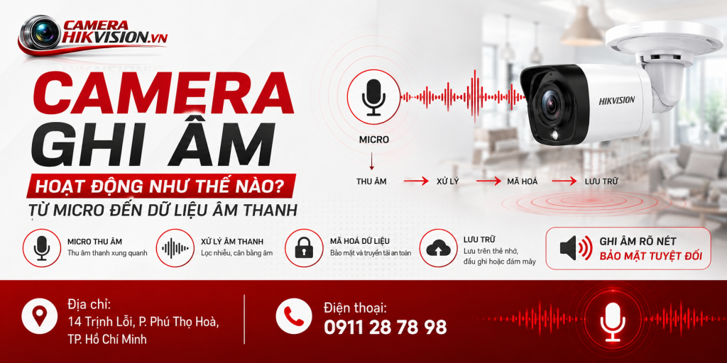 Camera ghi âm hoạt động như thế nào? Từ micro đến dữ liệu âm thanh