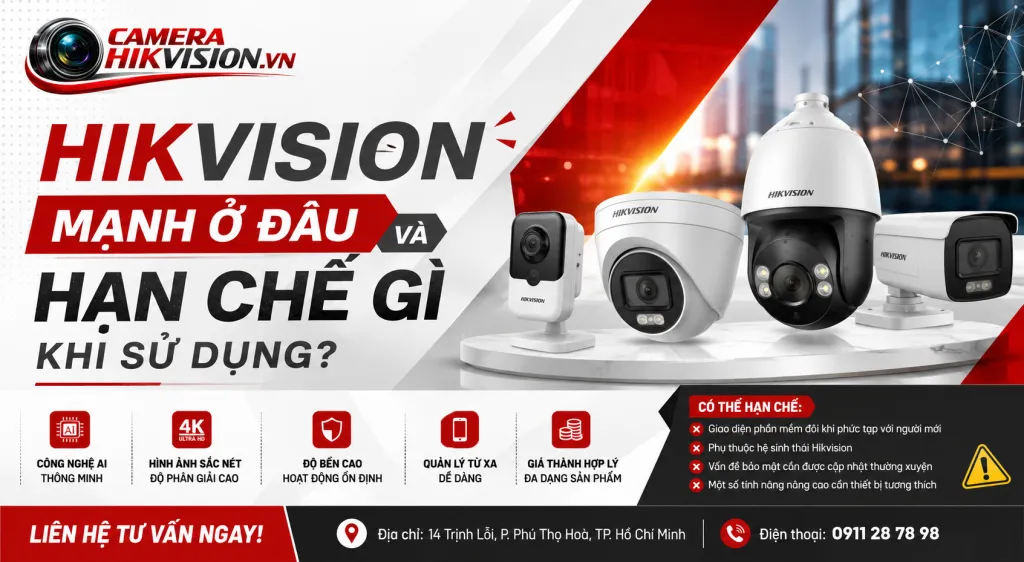 Hikvision mạnh ở đâu và hạn chế gì khi sử dụng?