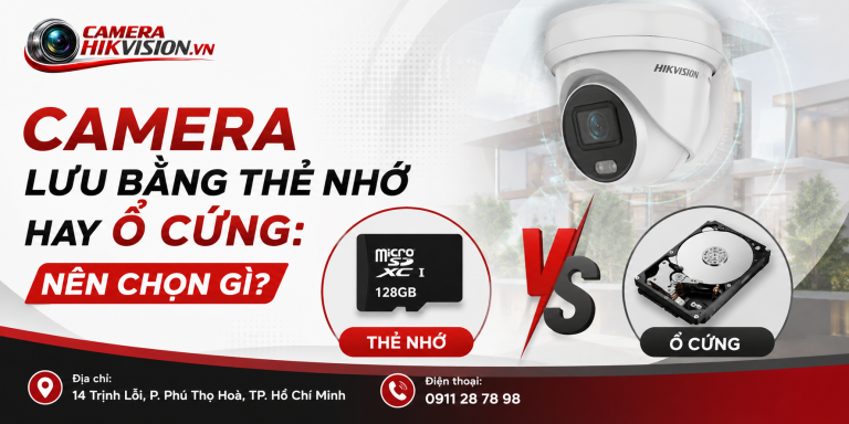 Camera Lưu Bằng Thẻ Nhớ Hay Ổ Cứng: Nên Chọn Gì?