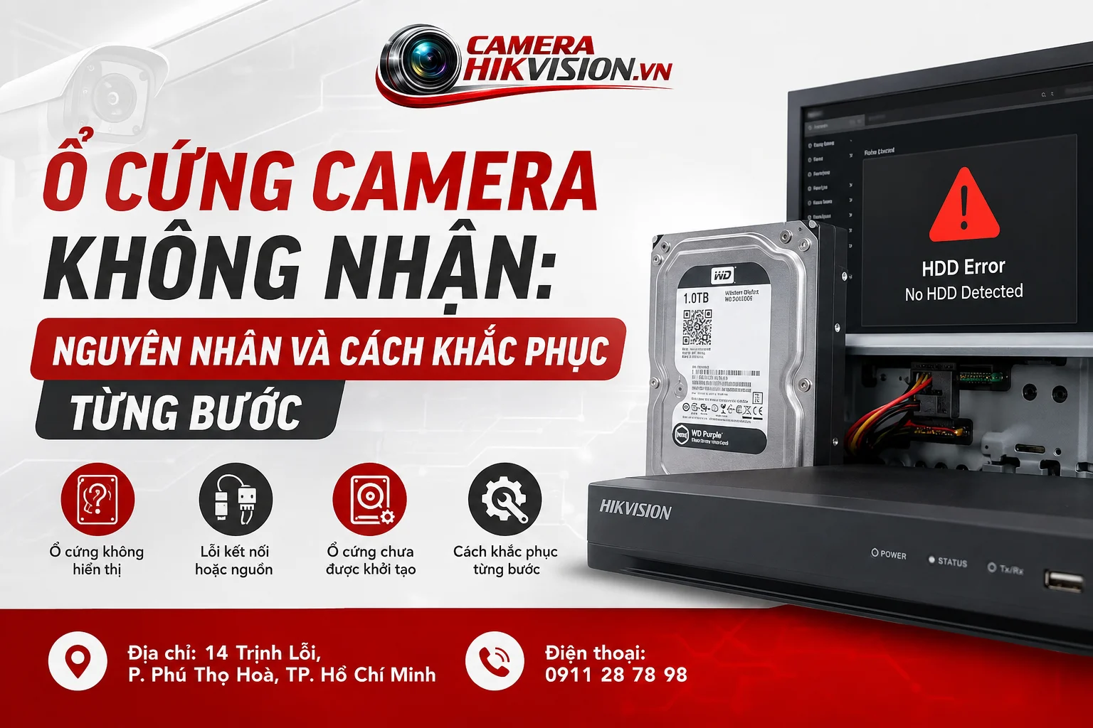 Ổ Cứng Camera Không Nhận: Nguyên Nhân Và Cách Khắc Phục Từng Bước