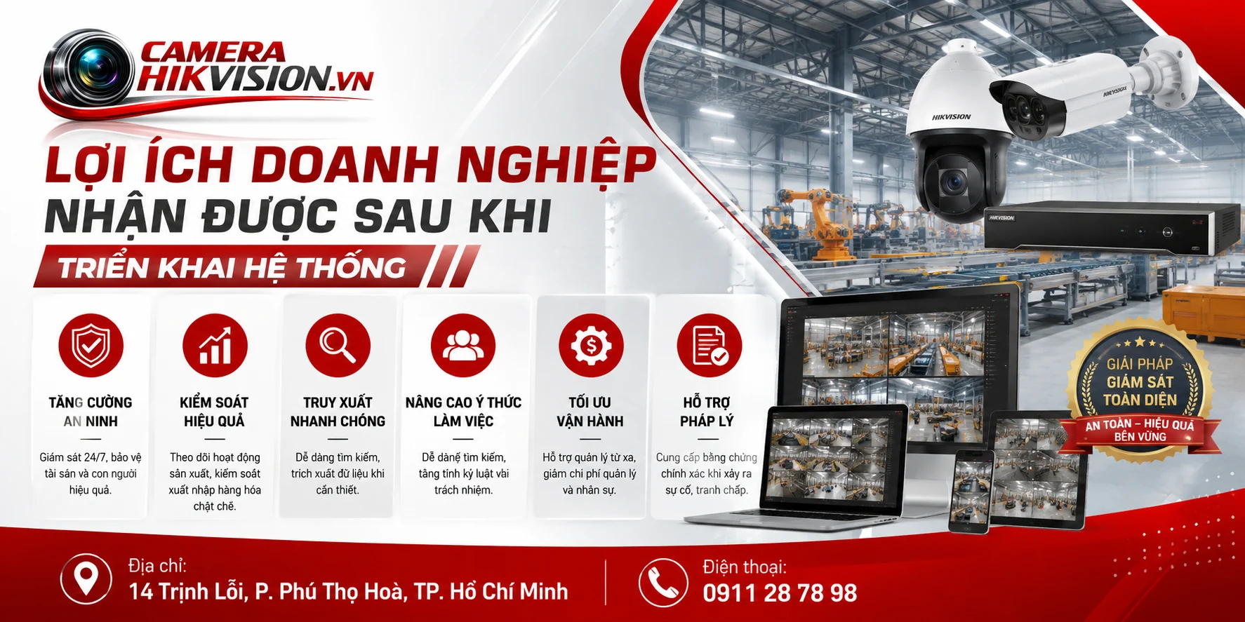 Lợi ích doanh nghiệp nhận được sau khi triển khai hệ thống