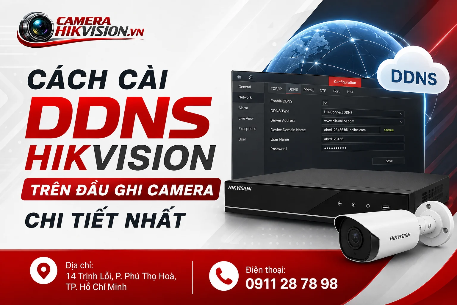 Cách Cài DDNS Hikvision Trên Đầu Ghi Camera Chi Tiết Nhất