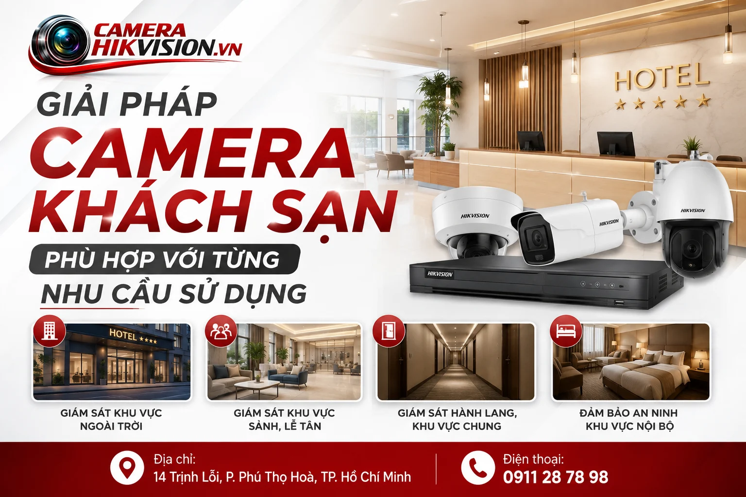 Giải pháp camera khách sạn phù hợp với từng nhu cầu sử dụng