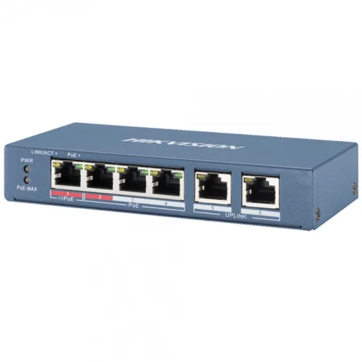 Switch mạng Hi POE 4 cổng 100M, 2 cổng uplink 10/100M , Layer 2