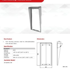 Vỏ bảo vệ cho nút ấn KV8113 series (Lắp âm tường) DS-KABV8113-RS/FLUSH