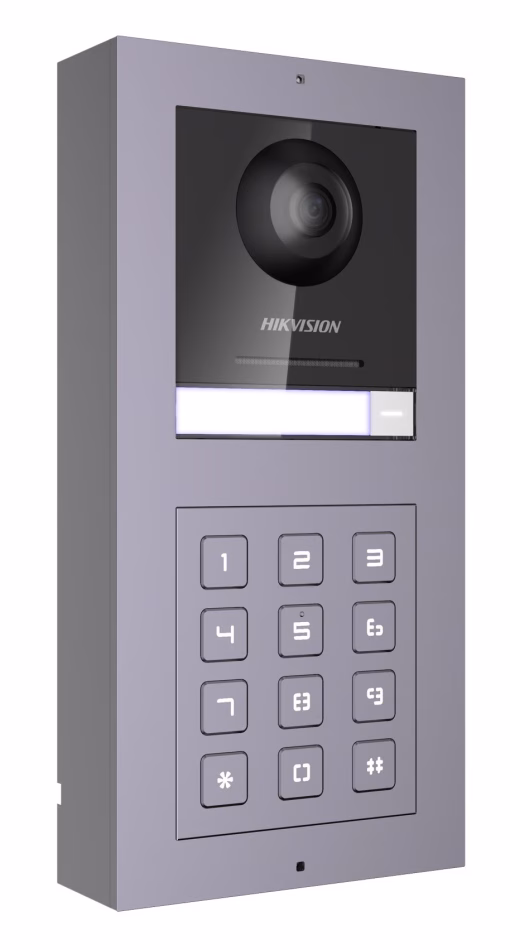 Nút bấm IP 7 cổng cho bảy căn hộ riêng biệt, thiết kế sang trọng (Lắp âm tường) DS-KIS27