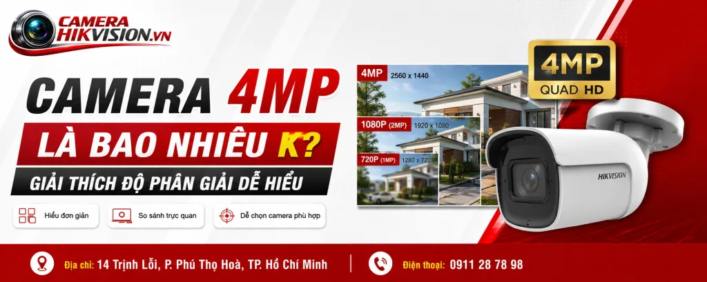Camera 4MP là bao nhiêu K? Giải thích độ phân giải dễ hiểu