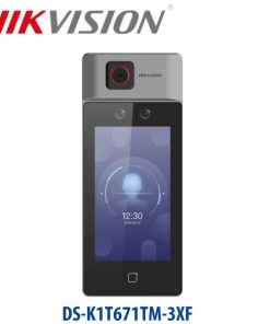 Máy chấm công đo thân nhiệt, nhận diên khuôn mặt + thẻ Mifare DS-K1T671TM-3XF