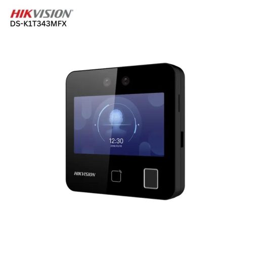 Máy chấm công nhận diên khuôn mặt + vân tay + Thẻ Mifare DS-K1T343MFX