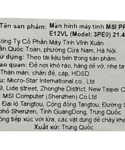 Màn hình MSI PRO MP225 E12VL 22″ FHD VA 120Hz