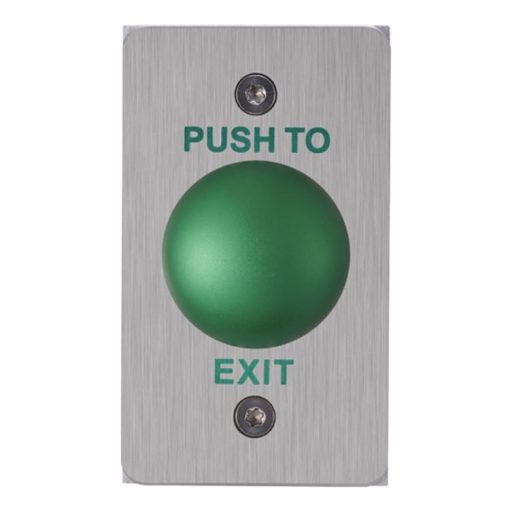 Nút EXIT : mặt bằng thép ko gỉ, nút thép, vỏ nút bằng thép, DS-K7P05