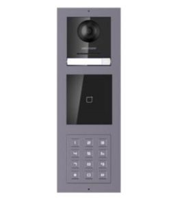 Nút bấm IP cho chung cư 500 căn hộ riêng biệt tích hợp module đầu đọc thẻ Mifare, thiết kế sang trọng (Lắp âm tường) DS-KIS3500M