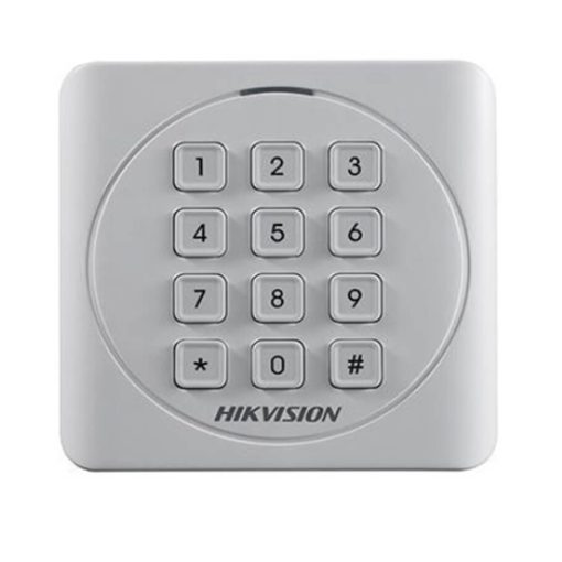 Đầu đọc thẻ Mifare 1, có bàn phím, hỗ trợ giao thức Wiegand(W26/W34) Chuẩn chống bụi IP 65. SH-K2801MK