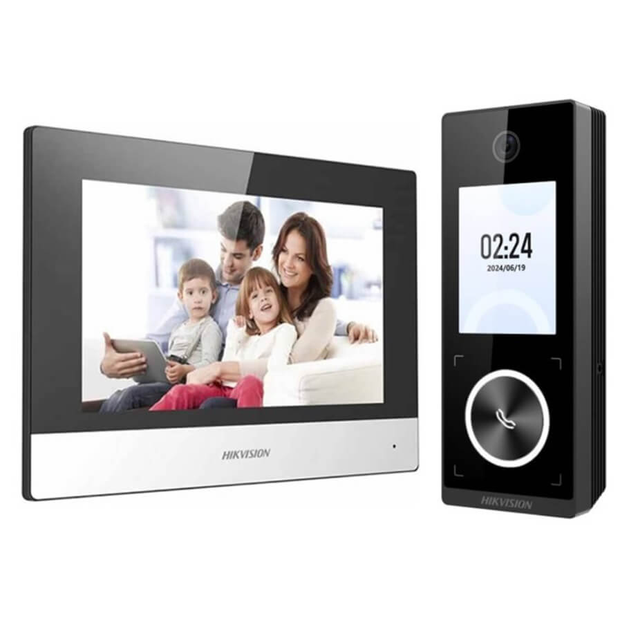 Bộ Kis kiểm soát vào ra, chấm công, kiêm chuông của có hình IP có xác thực khuôn mặt và mà hình LCD trên út ấn KIS6633
