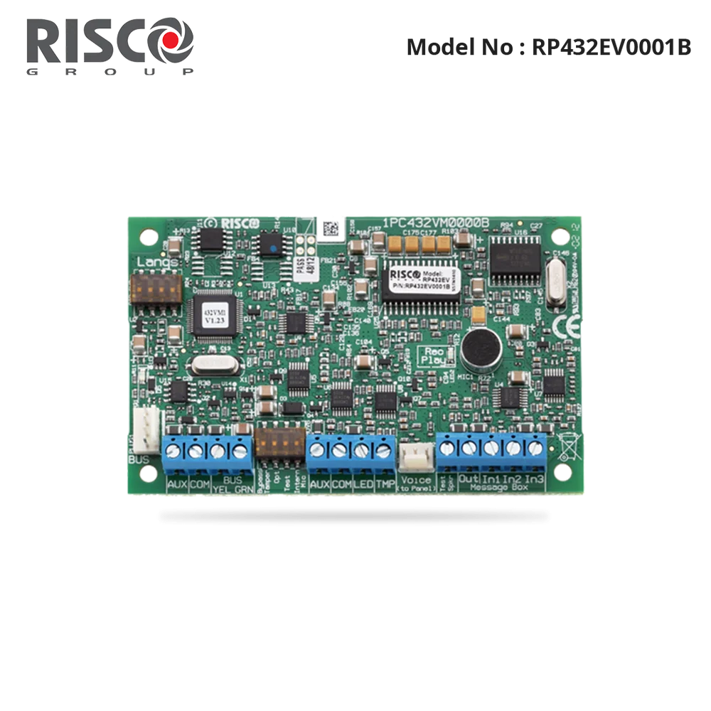 Module âm thanh ( Digital Voice Module), ghi âm sẵn lời nhắn, khi báo động, lời nhắn sẽ được phát lại cho số điện thoại gọi tới RP432EV