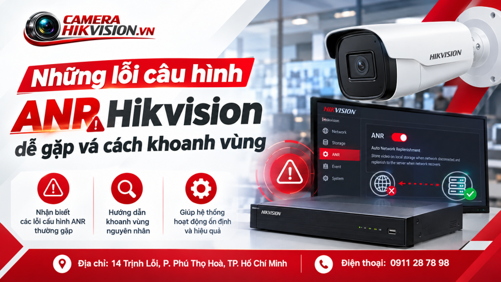 Những lỗi cấu hình ANR Hikvision dễ gặp và cách khoanh vùng