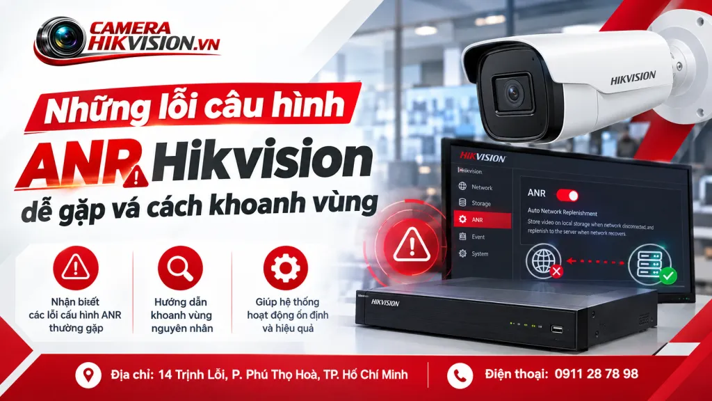 Những lỗi cấu hình ANR Hikvision dễ gặp và cách khoanh vùng