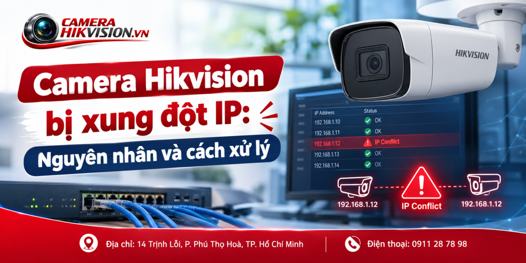 Camera Hikvision bị xung đột IP: Nguyên nhân và cách xử lý