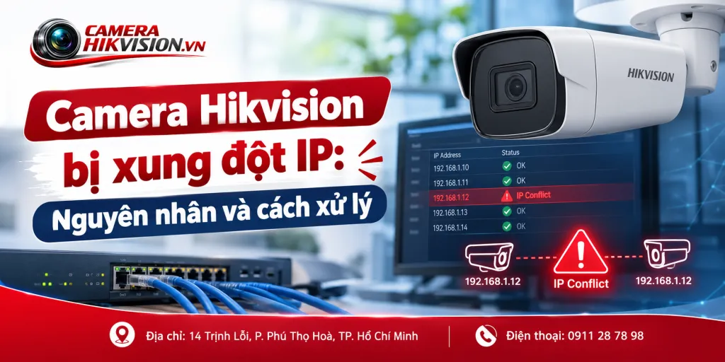 Camera Hikvision bị xung đột IP: Nguyên nhân và cách xử lý