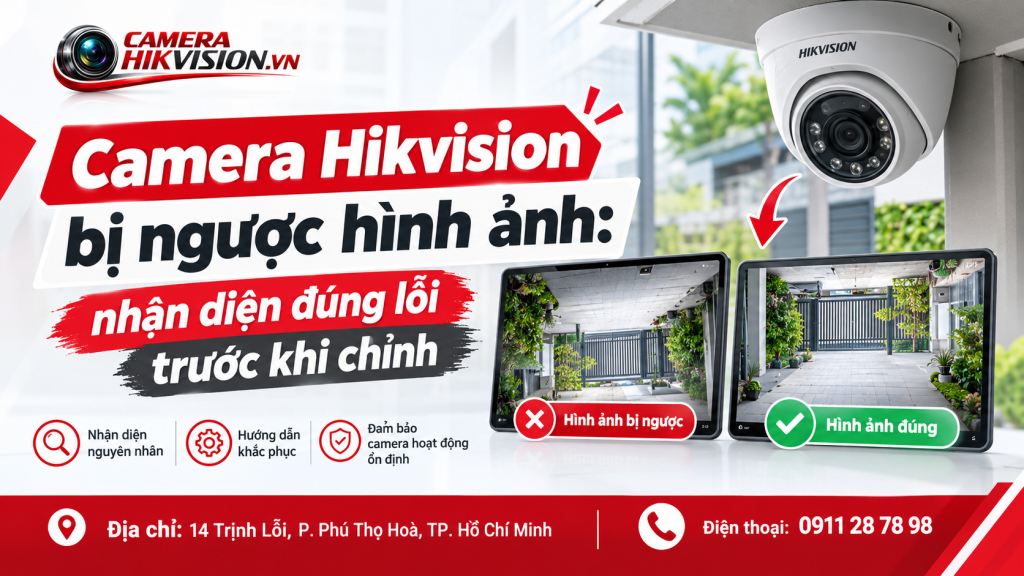 Camera Hikvision bị ngược hình ảnh: nhận diện đúng lỗi trước khi chỉnh