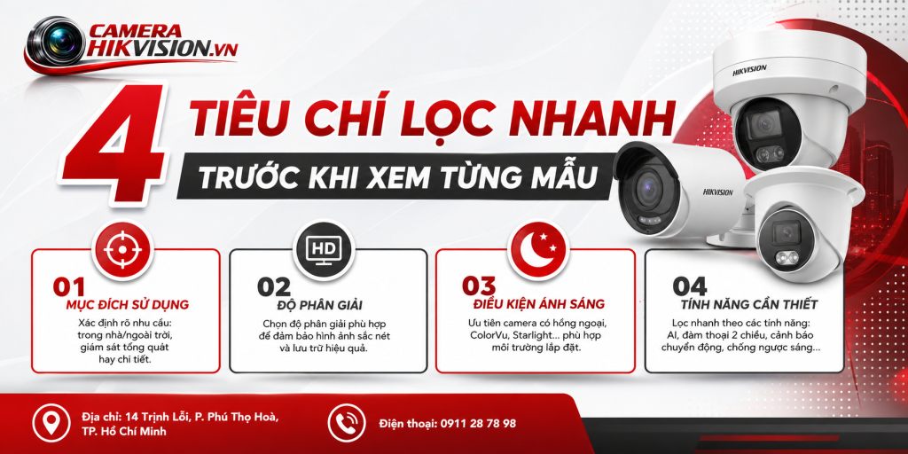 4 tiêu chí lọc nhanh trước khi xem từng mẫu