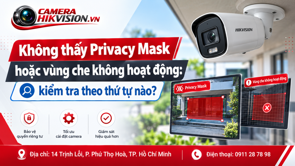 Không thấy Privacy Mask hoặc vùng che không hoạt động: kiểm tra theo thứ tự nào?