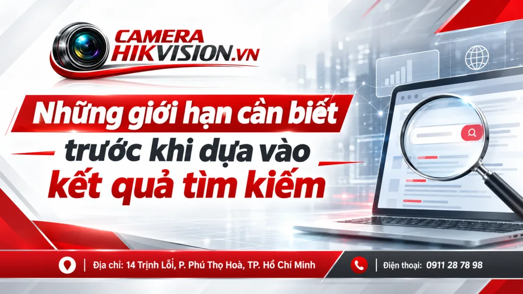 Những giới hạn cần biết trước khi dựa vào kết quả tìm kiếm