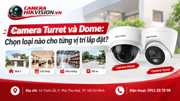Camera Turret và Dome: Chọn loại nào cho từng vị trí lắp đặt?