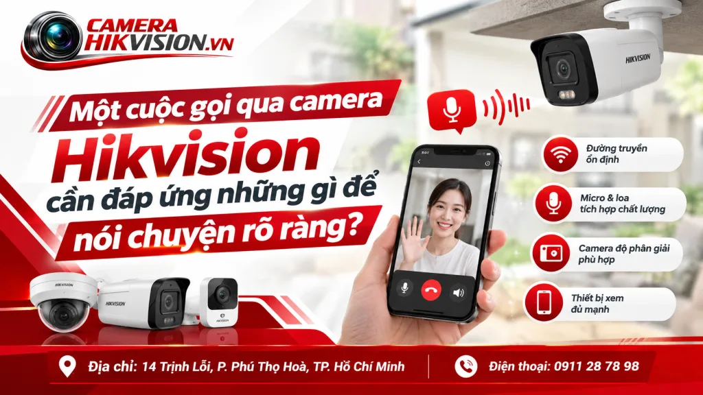 Một cuộc gọi qua camera Hikvision cần đáp ứng những gì để nói chuyện rõ ràng?