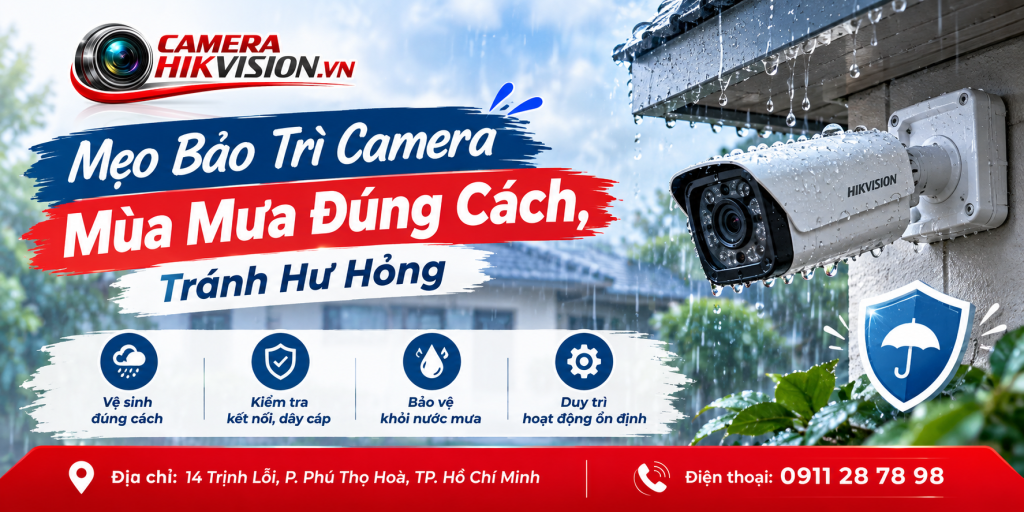 Mẹo Bảo Trì Camera Mùa Mưa Đúng Cách, Tránh Hư Hỏng