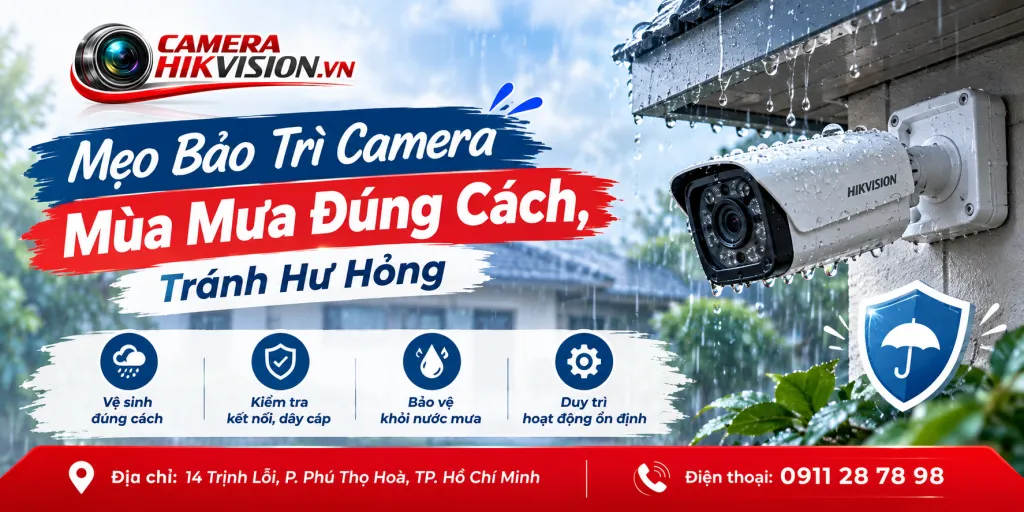 Mẹo Bảo Trì Camera Mùa Mưa Đúng Cách, Tránh Hư Hỏng