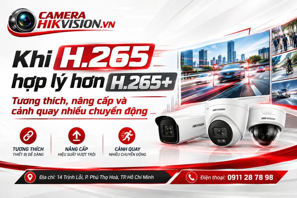 Khi H.265 hợp lý hơn H.265+: Tương thích, nâng cấp và cảnh quay nhiều chuyển động