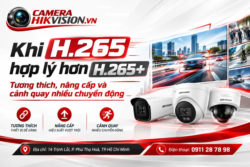 Khi H.265 hợp lý hơn H.265+: Tương thích, nâng cấp và cảnh quay nhiều chuyển động