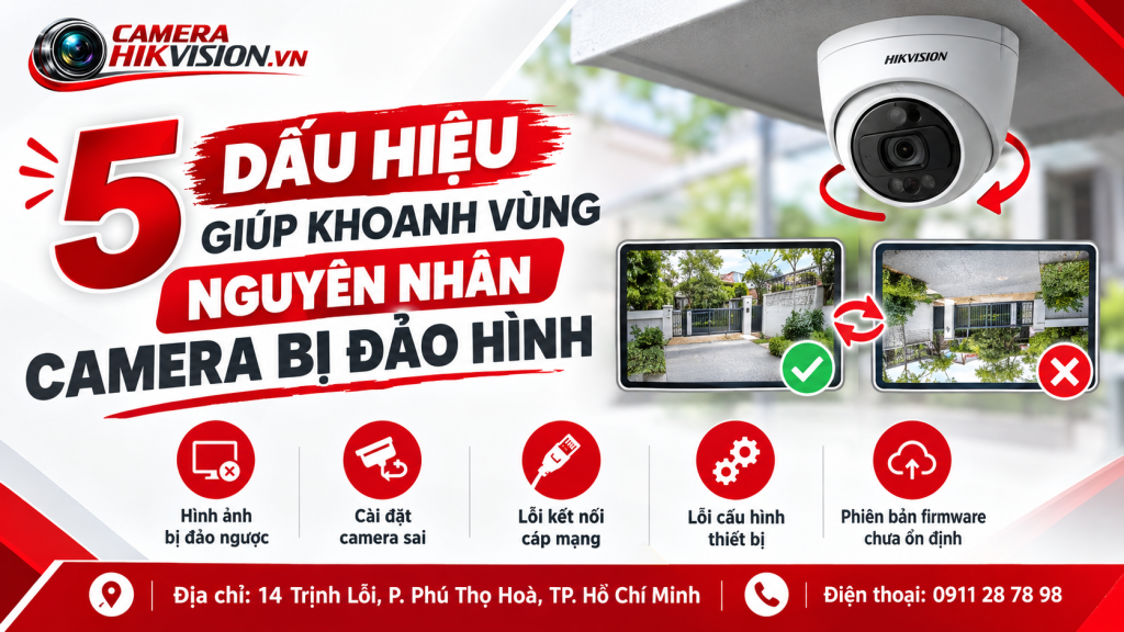 5 dấu hiệu giúp khoanh vùng nguyên nhân camera bị đảo hình