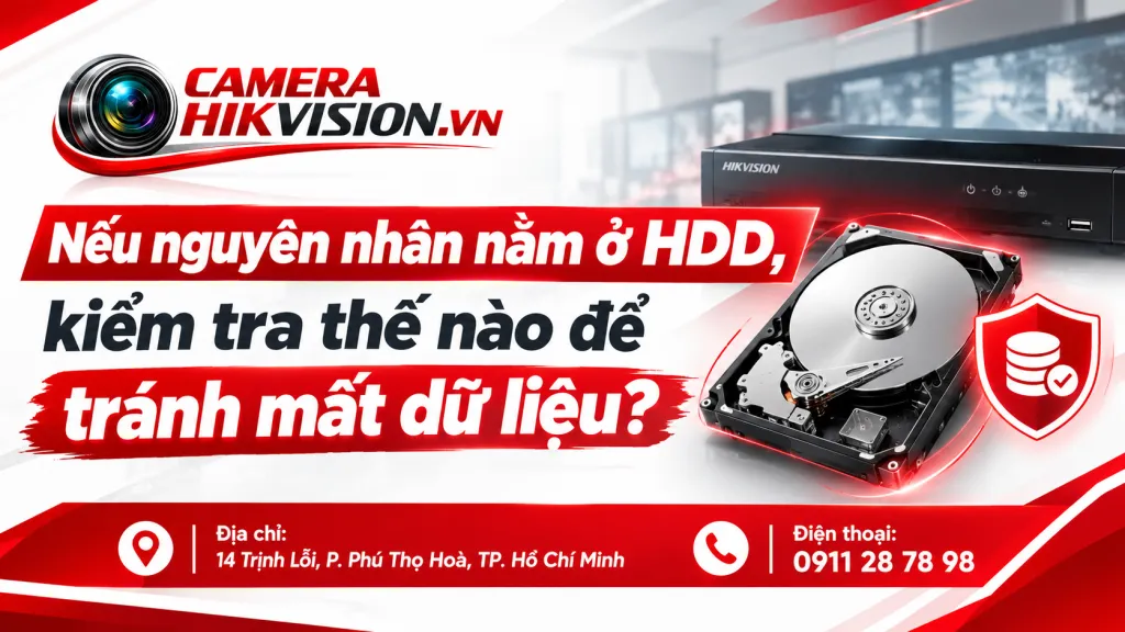 Nếu nguyên nhân nằm ở HDD, kiểm tra thế nào để tránh mất dữ liệu?