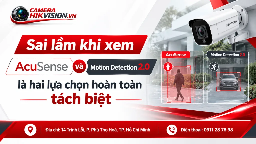 Sai lầm khi xem AcuSense và Motion Detection 2.0 là hai lựa chọn hoàn toàn tách biệt
