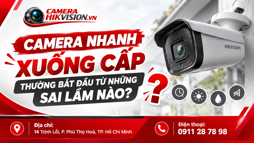 Camera nhanh xuống cấp thường bắt đầu từ những sai lầm nào?