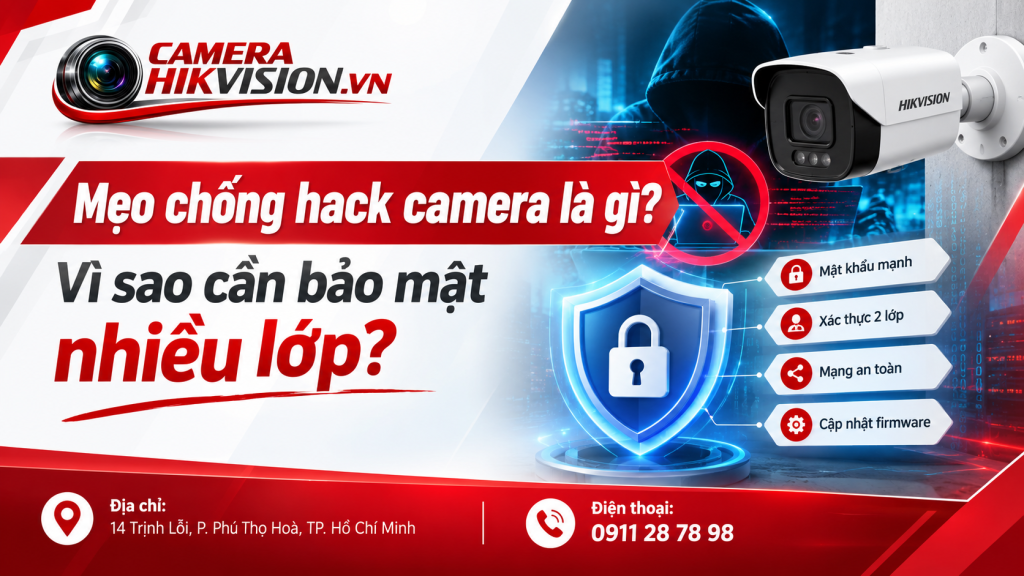 Mẹo chống hack camera là gì? Vì sao cần bảo mật nhiều lớp?