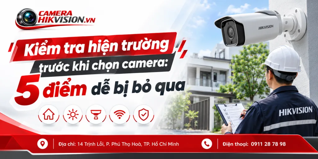 Kiểm tra hiện trường trước khi chọn camera: 5 điểm dễ bị bỏ qua